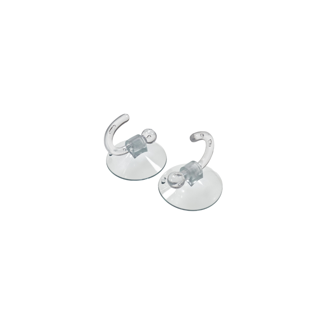 Suction Cup with Plastic Hook x 2