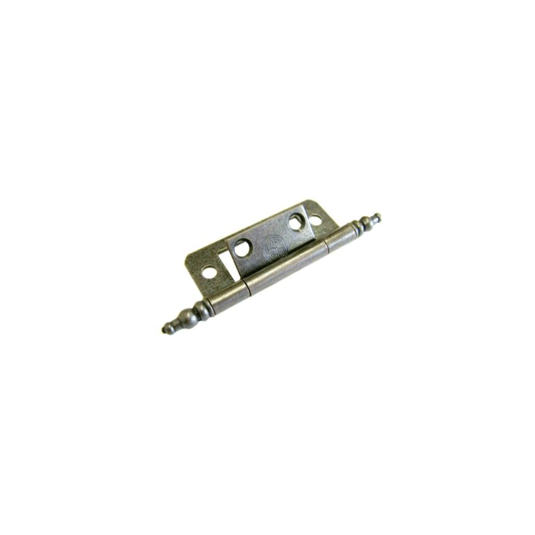 Flush Hinge with Finials. Bronze. 2"(50mm). 2 per pack