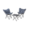 Butterfly Chairs and Table Set