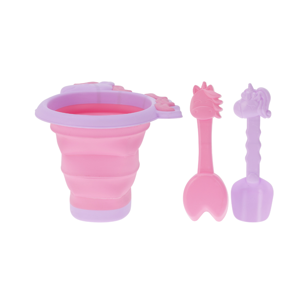 Dinosaurs & Unicorns Collapsible Beach Bucket