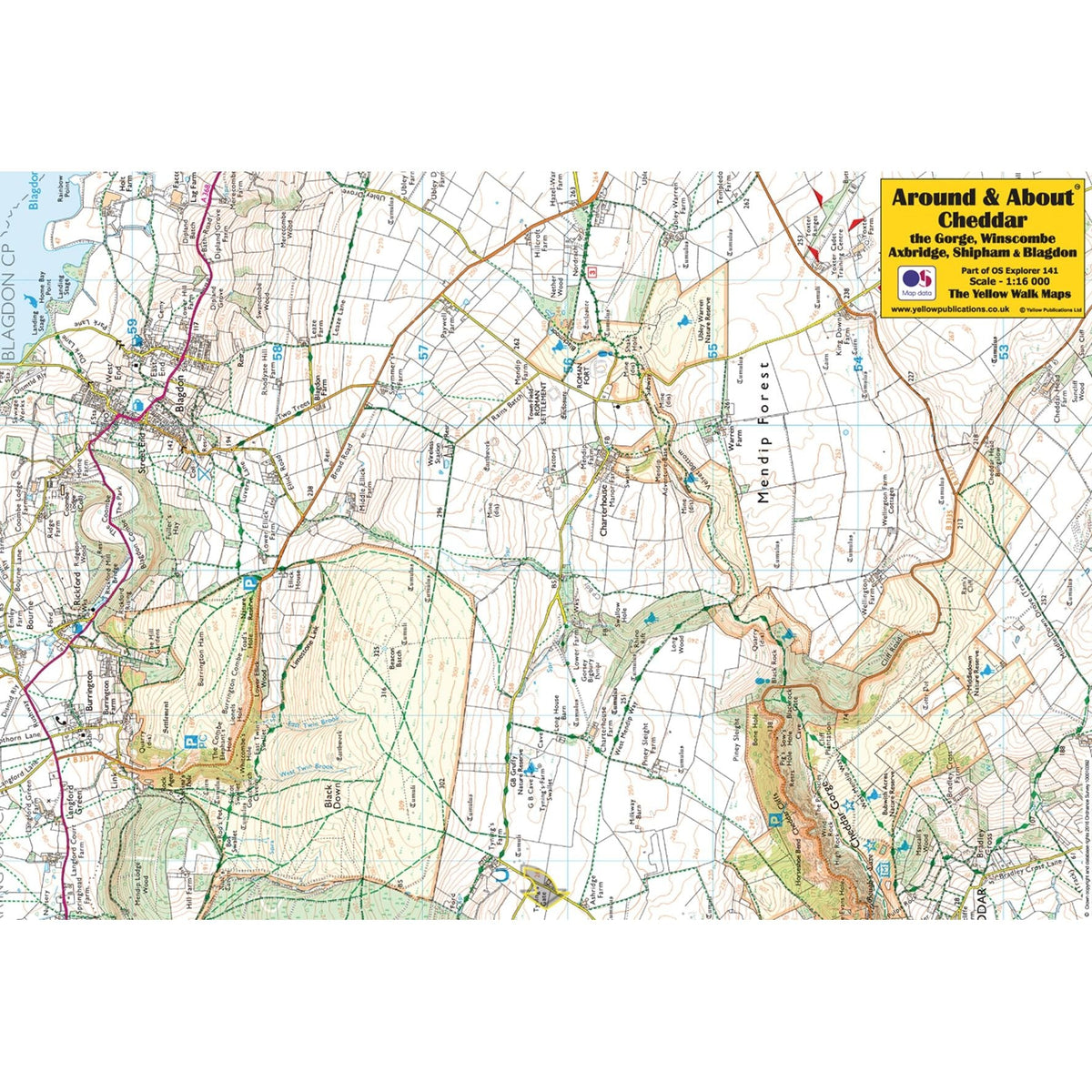 Around & About Cheddar Map
