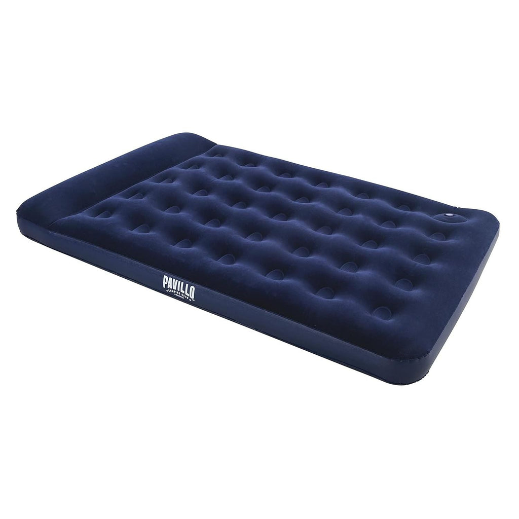 Double Flocked Airbed with Built in Pillow & Pump